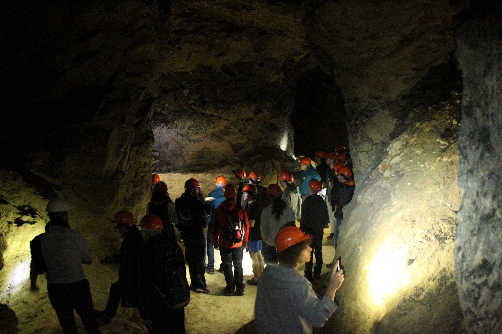 Excursion APF 2018 dans les carrières de la Malogne